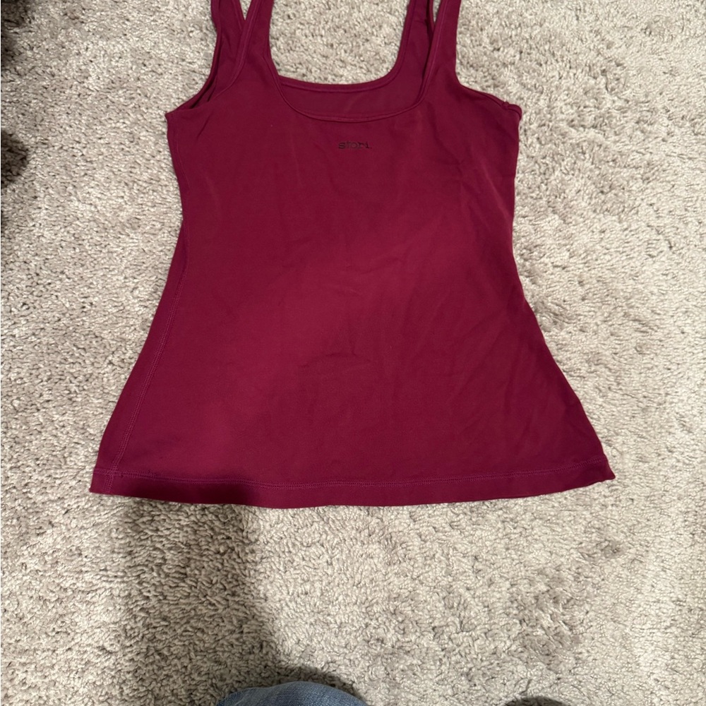 Women's Burgundy Tank Top by stori
